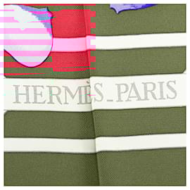 Hermès-Hermès Red Roseraie Silk Scarf-Other