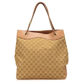 Gucci-Gucci Orange GG Canvas Gifford Tote-Orange