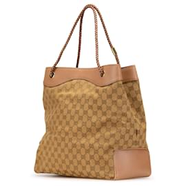 Gucci-Gucci Orange GG Canvas Gifford Tote-Orange