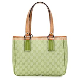 Gucci-Gucci Brown GG Canvas Tote-Brown,Beige
