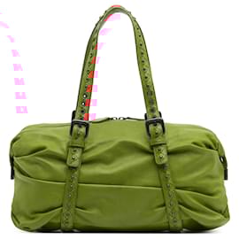 Bottega Veneta-Bottega Veneta Orange Soft Leather Duffle Bag-Orange