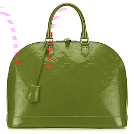 Louis Vuitton-Louis Vuitton Red Monogram Vernis Alma GM-Red