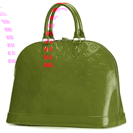 Louis Vuitton-Louis Vuitton Red Monogram Vernis Alma GM-Red