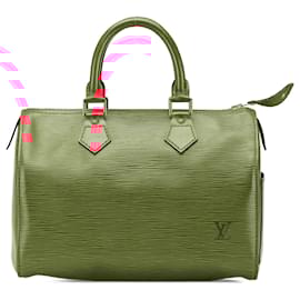 Louis Vuitton-Louis Vuitton Red Epi Speedy 25-Red