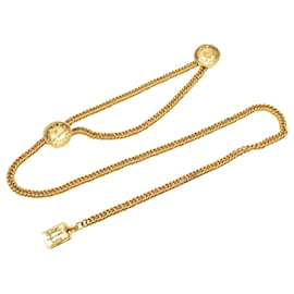 Chanel-Chanel Gold Gold Plated 31 Rue Cambon Paris Medallion Chain Belt-Golden