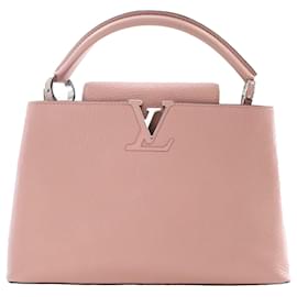 Louis Vuitton-Louis Vuitton Pink Taurillon Capucines PM-Pink
