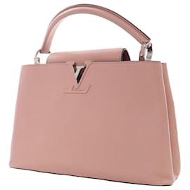 Louis Vuitton-Louis Vuitton Pink Taurillon Capucines PM-Pink