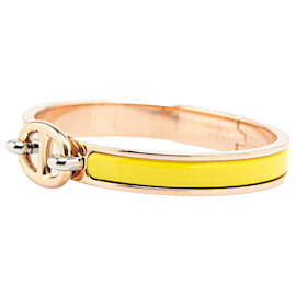 Hermès-Hermès Yellow Mini Enamel Clic Chaine d'Ancre Bracelet-Yellow