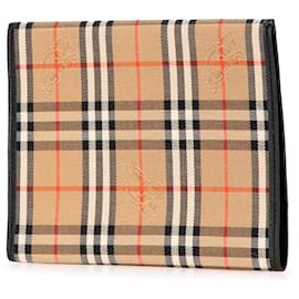 Burberry-Burberry Brown Haymarket Check Canvas Notebook Cover-Brown,Beige
