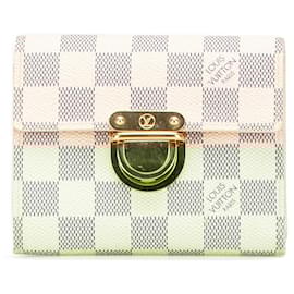 Louis Vuitton-Louis Vuitton White Damier Azur Portefeuille Koala Wallet-White