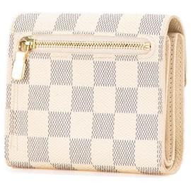 Louis Vuitton-Louis Vuitton White Damier Azur Portefeuille Koala Wallet-White