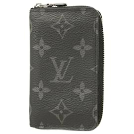 Louis Vuitton-Louis Vuitton Monogram Eclipse Coin Purse-Black