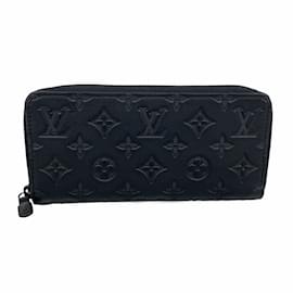 Louis Vuitton-Louis Vuitton Long Wallet Monogram Shadow Zippy Horizontal-Black