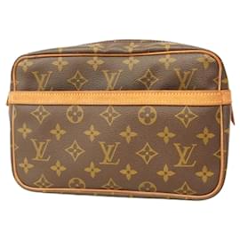 Louis Vuitton-Louis Vuitton Monogram Compiegne 23 Clutch Bag-Brown