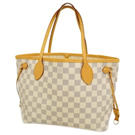 Louis Vuitton-Louis Vuitton Damier Azur Neverfull PM Tote Bag-White