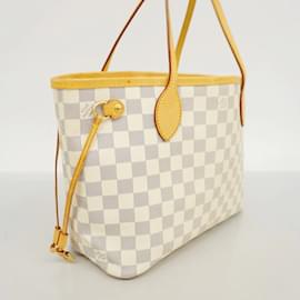 Louis Vuitton-Louis Vuitton Damier Azur Neverfull PM Tote Bag-White