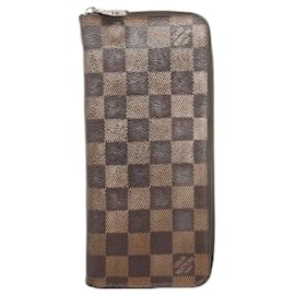 Louis Vuitton-Louis Vuitton Long Wallet Damier Zippy Vertical N61207 Ebene-Damier ebene