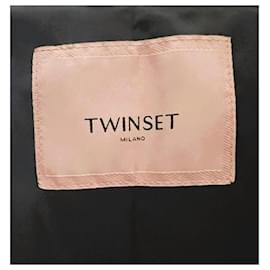 Twin Set-Stunning bicolor eco-fur TWINSET-Black