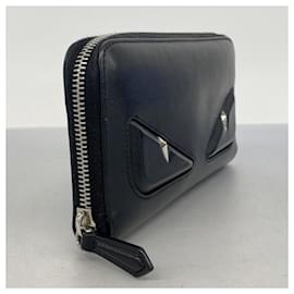 Fendi-Fendi Long Wallet Monster Leather Black-Black