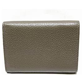 Saint Laurent-Saint Laurent Compact Wallet in Gray-Brown