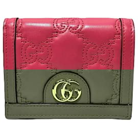 Gucci-Gucci GG Matelasse Bi-fold Wallet-Pink