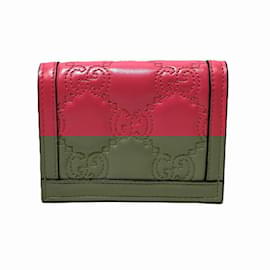 Gucci-Gucci GG Matelasse Bi-fold Wallet-Pink