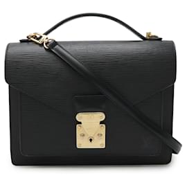 Louis Vuitton-Louis Vuitton Epi Monceau Second Bag-Black