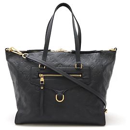 Bolso tote Lumineuse PM en Monogram Empreinte Louis Vuitton Otro Azul marino