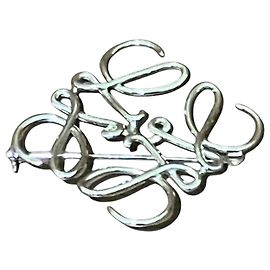 Loewe Anagramm Brosche Silber
