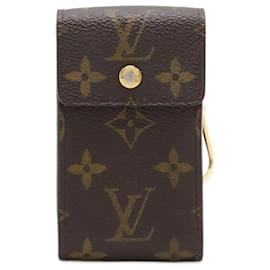 Louis Vuitton-Louis Vuitton Monogram Portocle Badge Key Case Multi-Case Pouch-Brown,Monogram