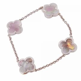 Van Cleef & Arpels-Van Cleef & Arpels 18K White Gold Charm Bracelet-Brown