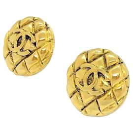 Chanel-Chanel 2.5 Coco Mark Matelasse Clip Earrings-Other