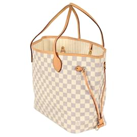 Louis Vuitton-Louis Vuitton Neverfull MM Tote Bag-White,Other