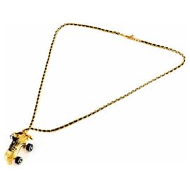 Chanel-Chanel Roller Skate Chain Necklace-Golden