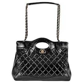 Chanel-Chanel Large Matelasse Tote Bag-Black