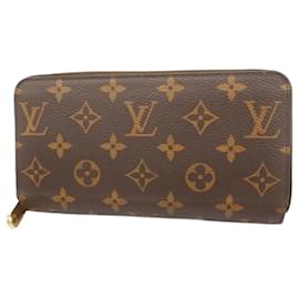 Louis Vuitton-Louis Vuitton Long Wallet Monogram Zippy M41896-Brown,Red