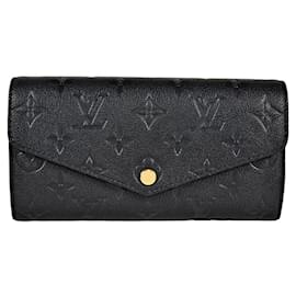 Louis Vuitton-Louis Vuitton Sarah Long Wallet-Black