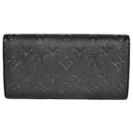 Louis Vuitton-Louis Vuitton Sarah Long Wallet-Black