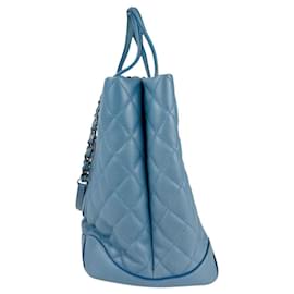 Chanel-Chanel Turquoise Leather Handbag-Turquoise
