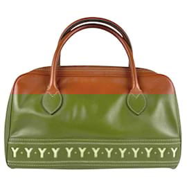 Yves Saint Laurent-Yves Saint Laurent Brown Leather Handbag-Brown