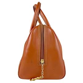 Yves Saint Laurent-Yves Saint Laurent Brown Leather Handbag-Brown