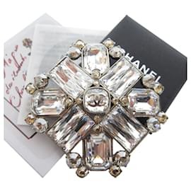 Chanel-Chanel Brooch with Coco Mark-Silvery,Orange