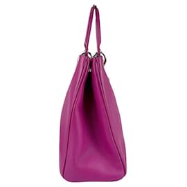 Christian Dior-Christian Dior Purple Leather Handbag-Purple