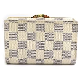Louis Vuitton-Louis Vuitton Bi-fold Wallet in Damier Azur-Blue