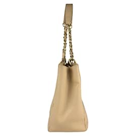 Chanel-Chanel Beige Grained Calfskin Handbag-Beige