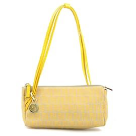 Fendi-Fendi Shoulder Bag in Beige and Yellow-Beige,Yellow