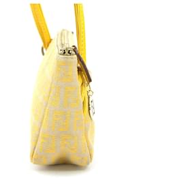 Fendi-Fendi Shoulder Bag in Beige and Yellow-Beige,Yellow