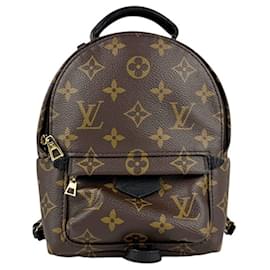 Louis Vuitton-Louis Vuitton Monogram Palm Springs Mini Backpack-Brown,Black