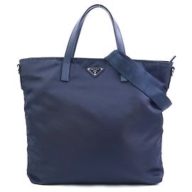 Prada Navy Handbag and Shoulder Bag Navy blue
