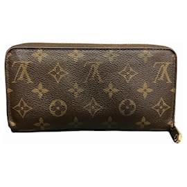 Louis Vuitton-Louis Vuitton Monogram Zippy Wallet M60017-Brown,Monogram